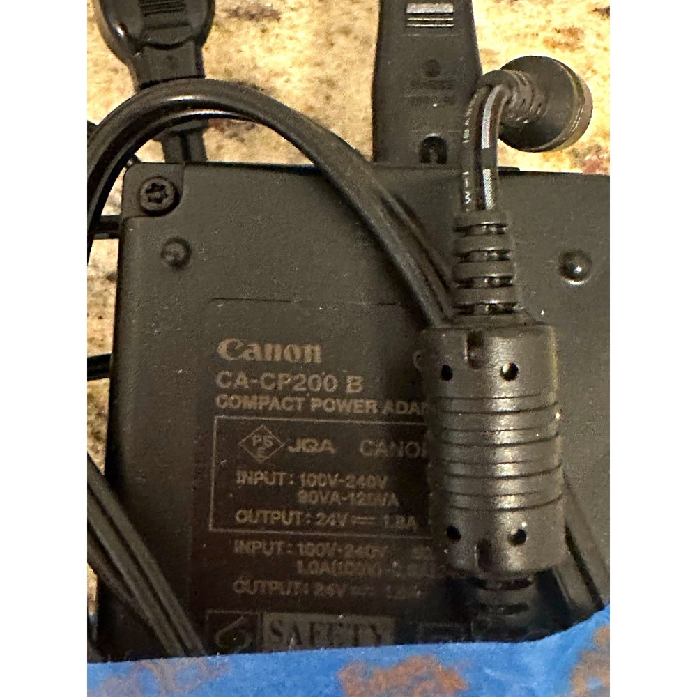 Canon CA-CP200 B Compact AC/DC Adapter 24V 1.8A 6ft Cable Black